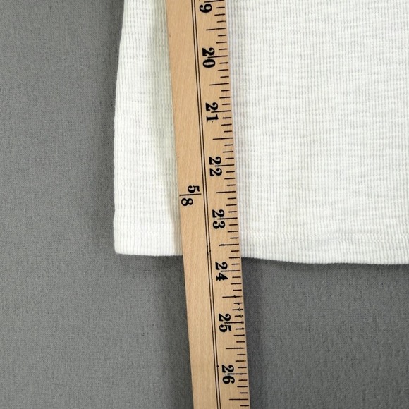 ENZA COSTA Textured Rib Sleeveless U Neck Tank Top Womens XS White Quite Luxury - Picture 11 of 16